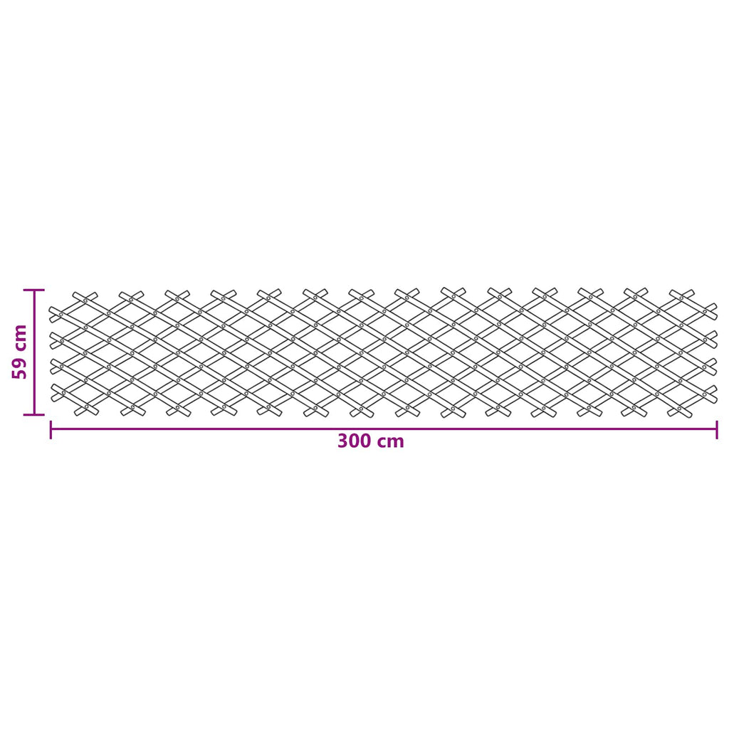 vidaXL Rozsuwany trellis ogrodowy 2 pcs Jasny Brąz 100 x 105 cm Bambus