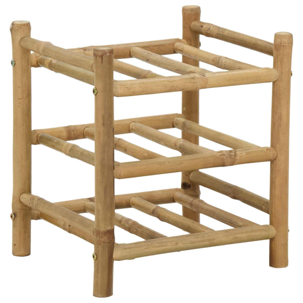 vidaXL Regał na wino Naturalny 32,5 x 29,5 x 36 cm Bambus
