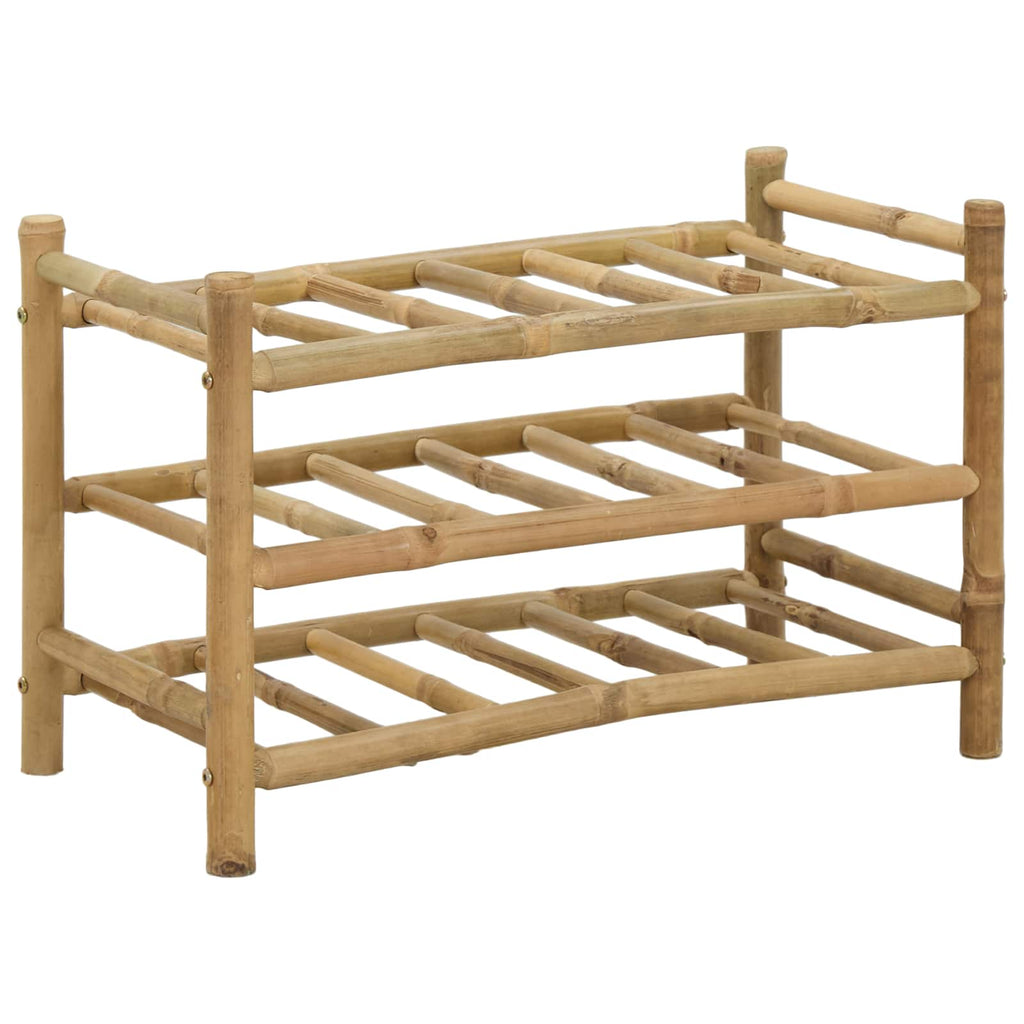 vidaXL Regał na wino Naturalny 57 x 29,5 x 36 cm Bambus