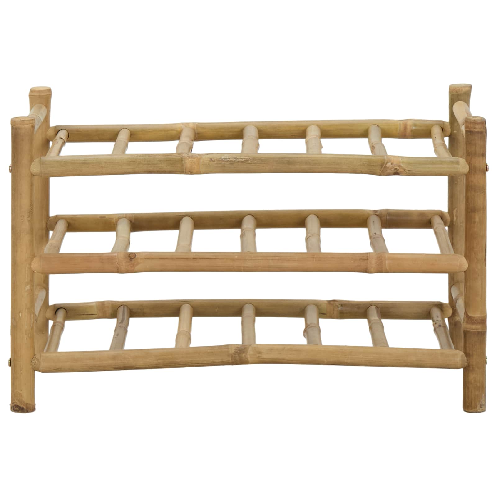 vidaXL Regał na wino Naturalny 57 x 29,5 x 36 cm Bambus
