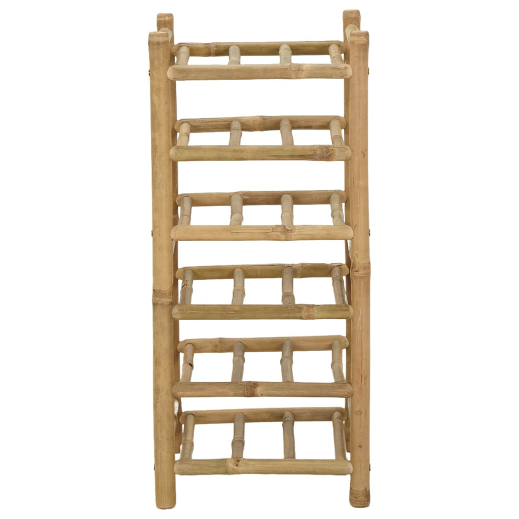 vidaXL Regał na wino Naturalny 32,5 x 29,5 x 72 cm Bambus