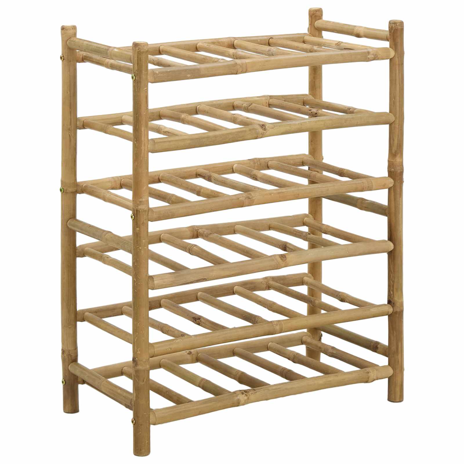 vidaXL Regał na wino Naturalny 57 x 29,5 x 72 cm Bambus