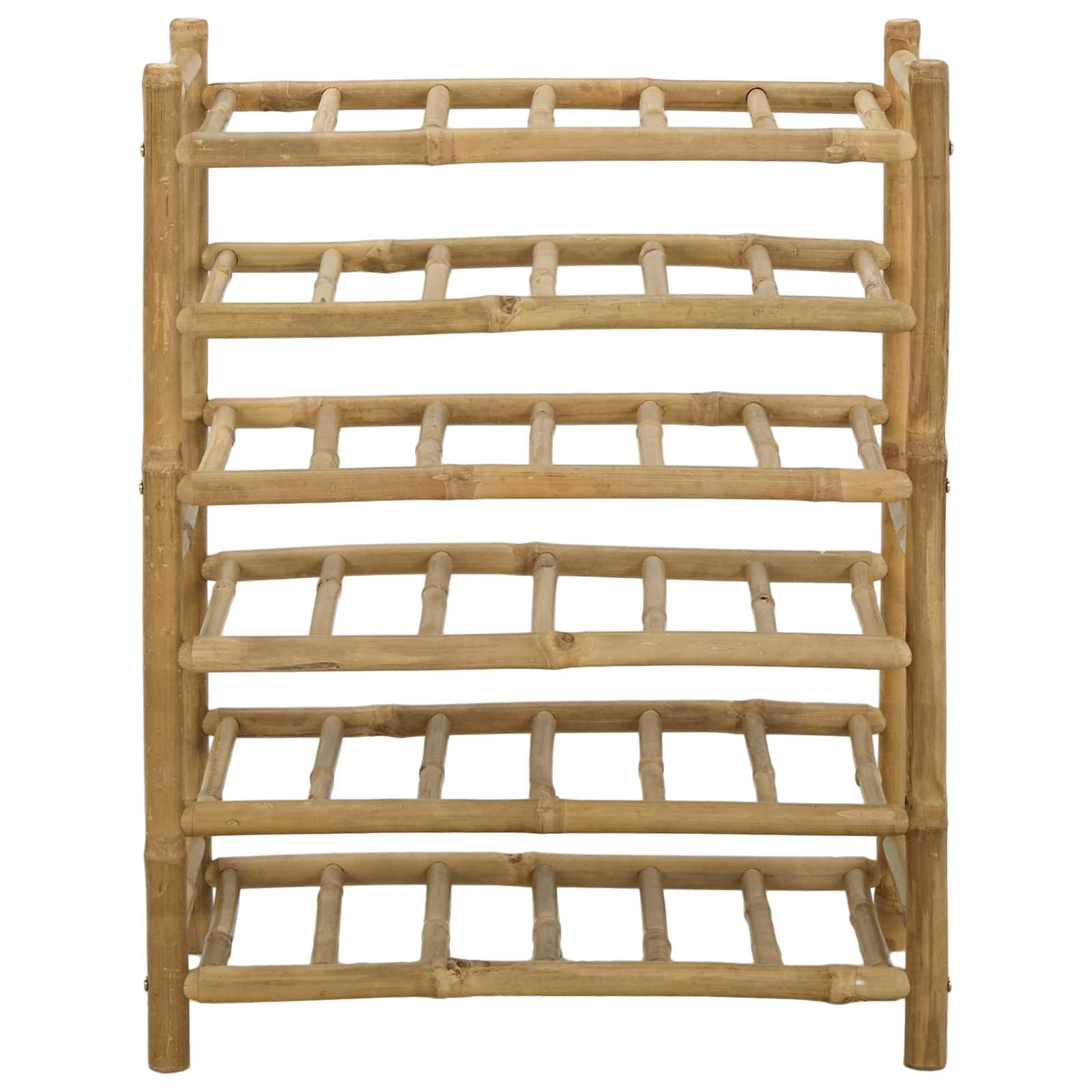 vidaXL Regał na wino Naturalny 57 x 29,5 x 72 cm Bambus