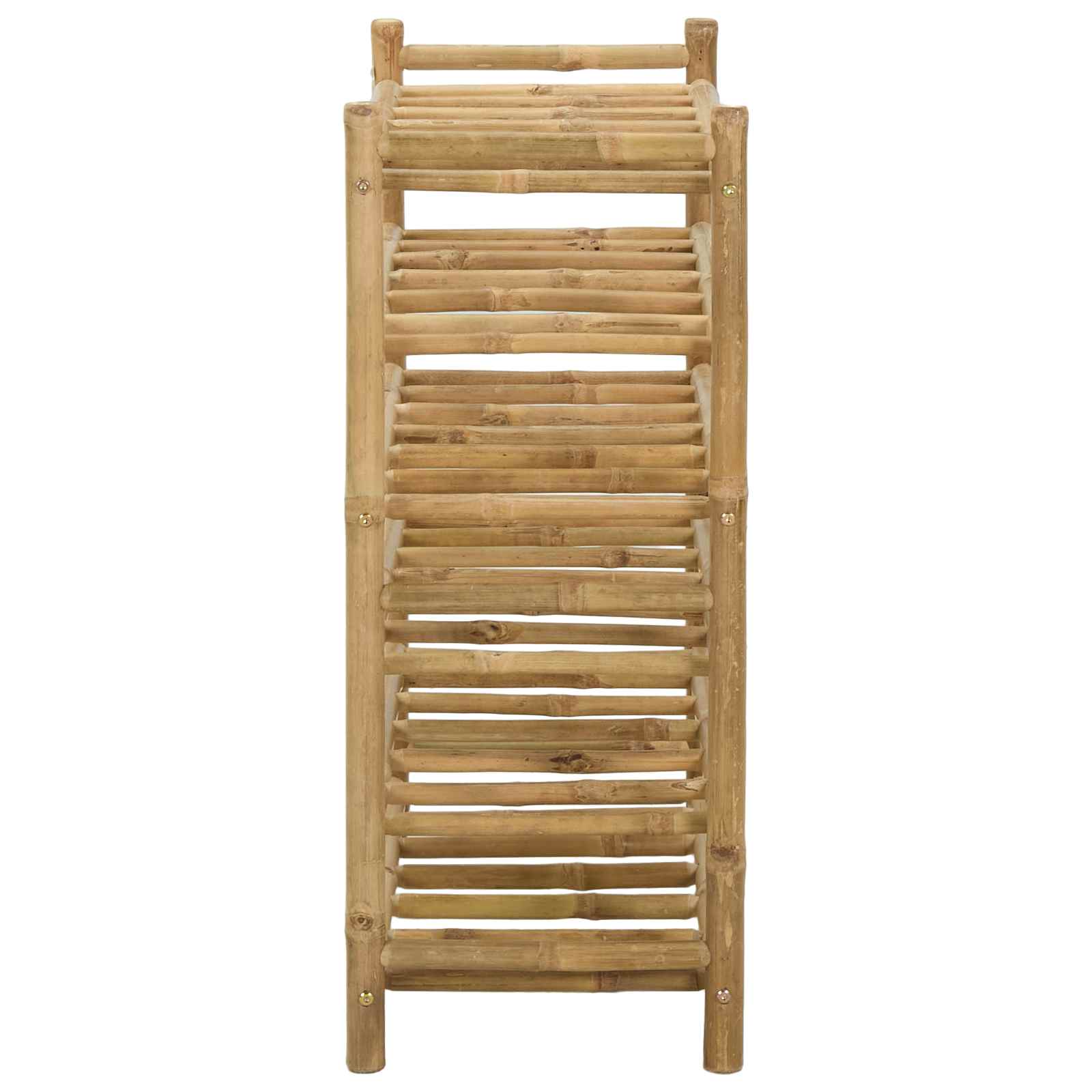 vidaXL Regał na wino Naturalny 57 x 29,5 x 72 cm Bambus