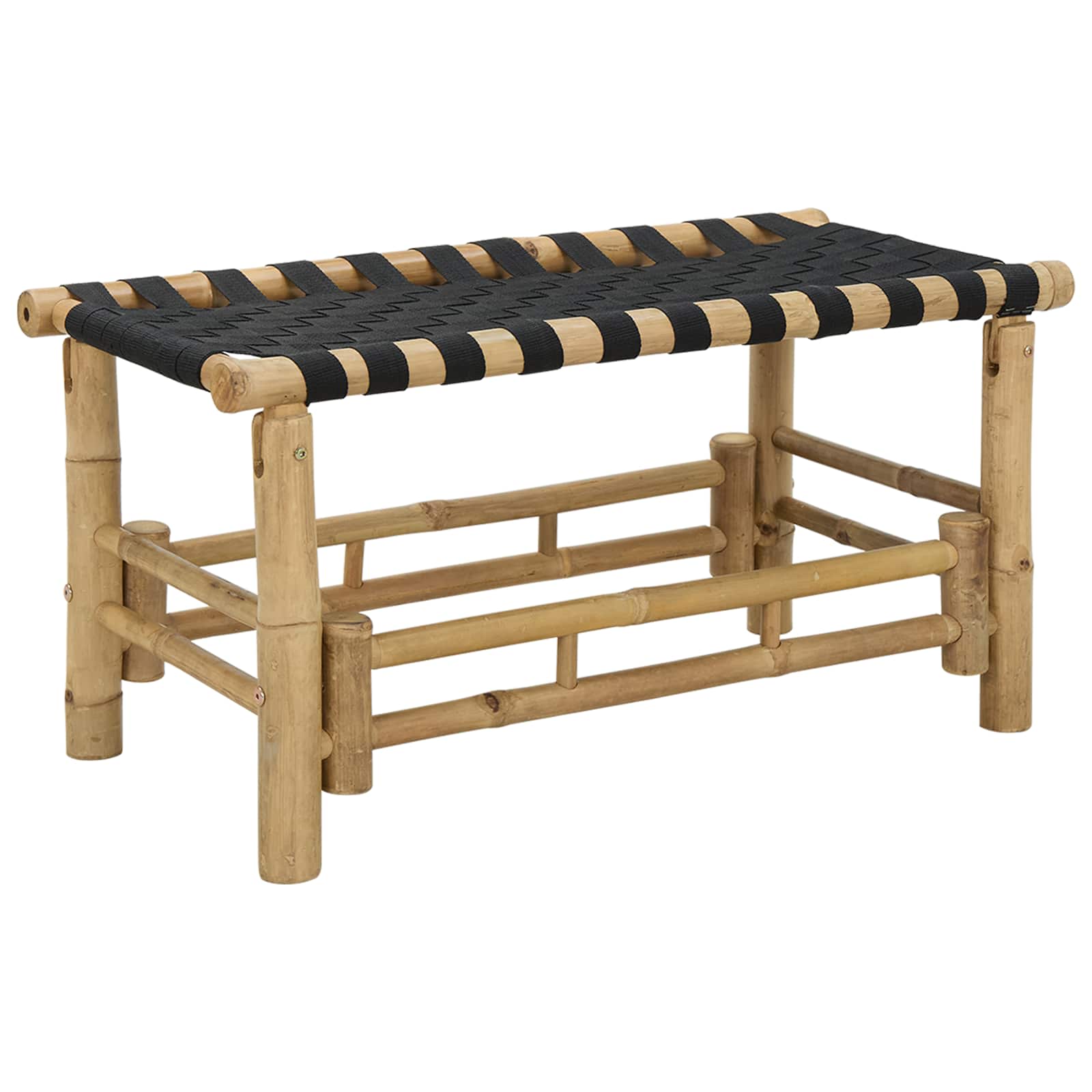 vidaXL Ławka ogrodowa 80 x 38 x 40 cm Bambus Naturalny Prostokątny