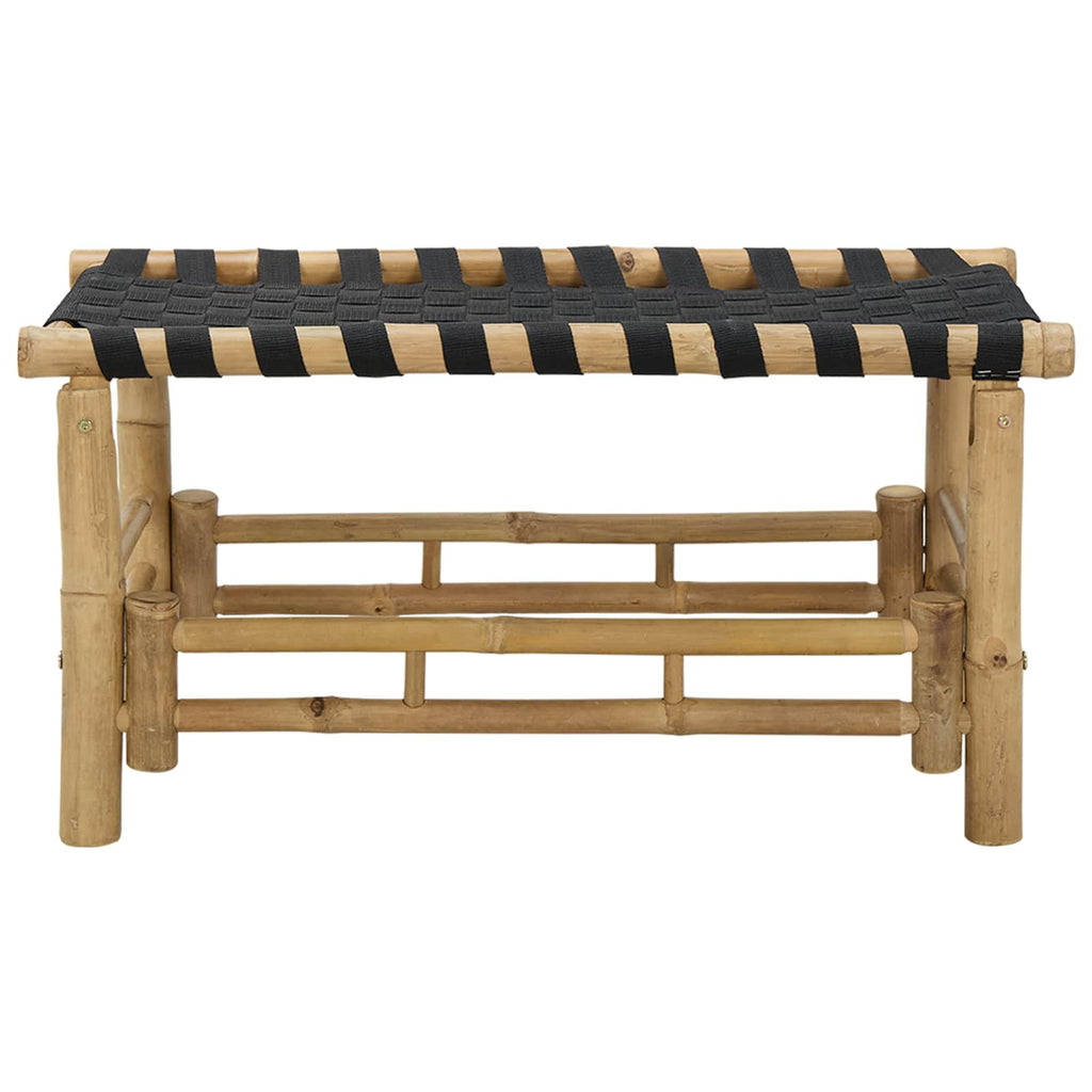 vidaXL Ławka ogrodowa 80 x 38 x 40 cm Bambus Naturalny Prostokątny