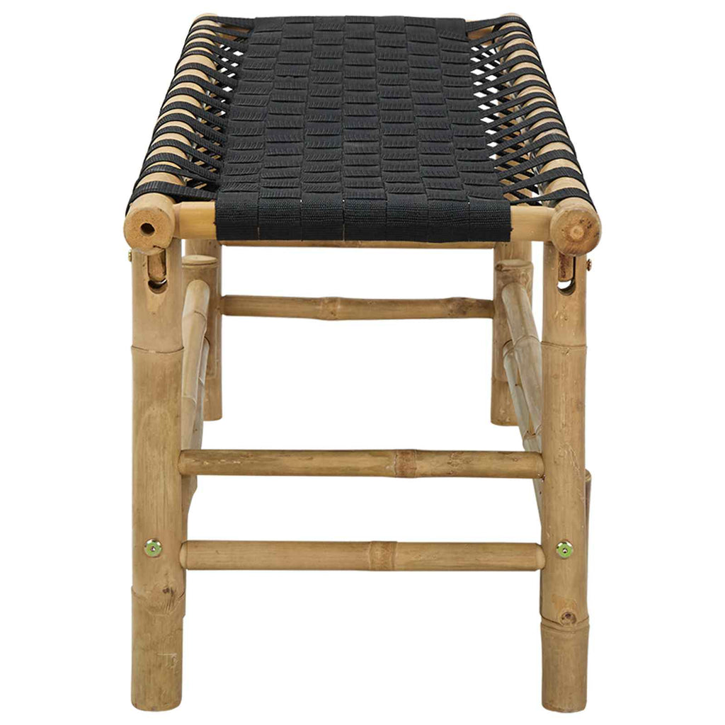 vidaXL Ławka ogrodowa 110 x 38 x 40 cm Bambus Naturalny Prostokątny