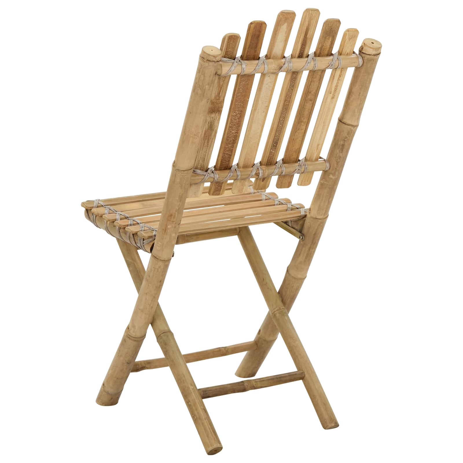 vidaXL Krzesło Ogrodowe 4 pcs Naturalny Bambus