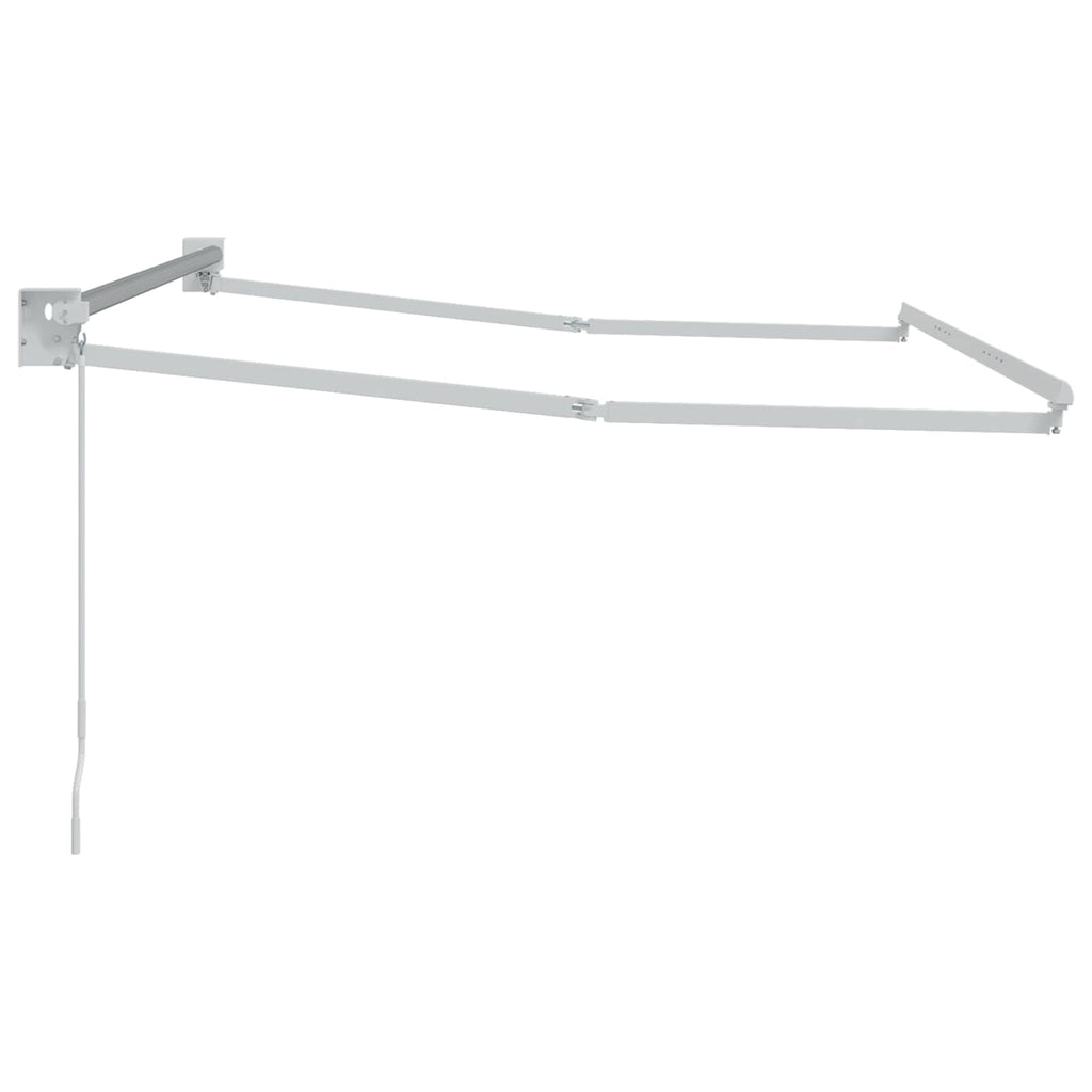 vidaXL Ręczna markiza chowana Biały 3,5 x 2 m Aluminium