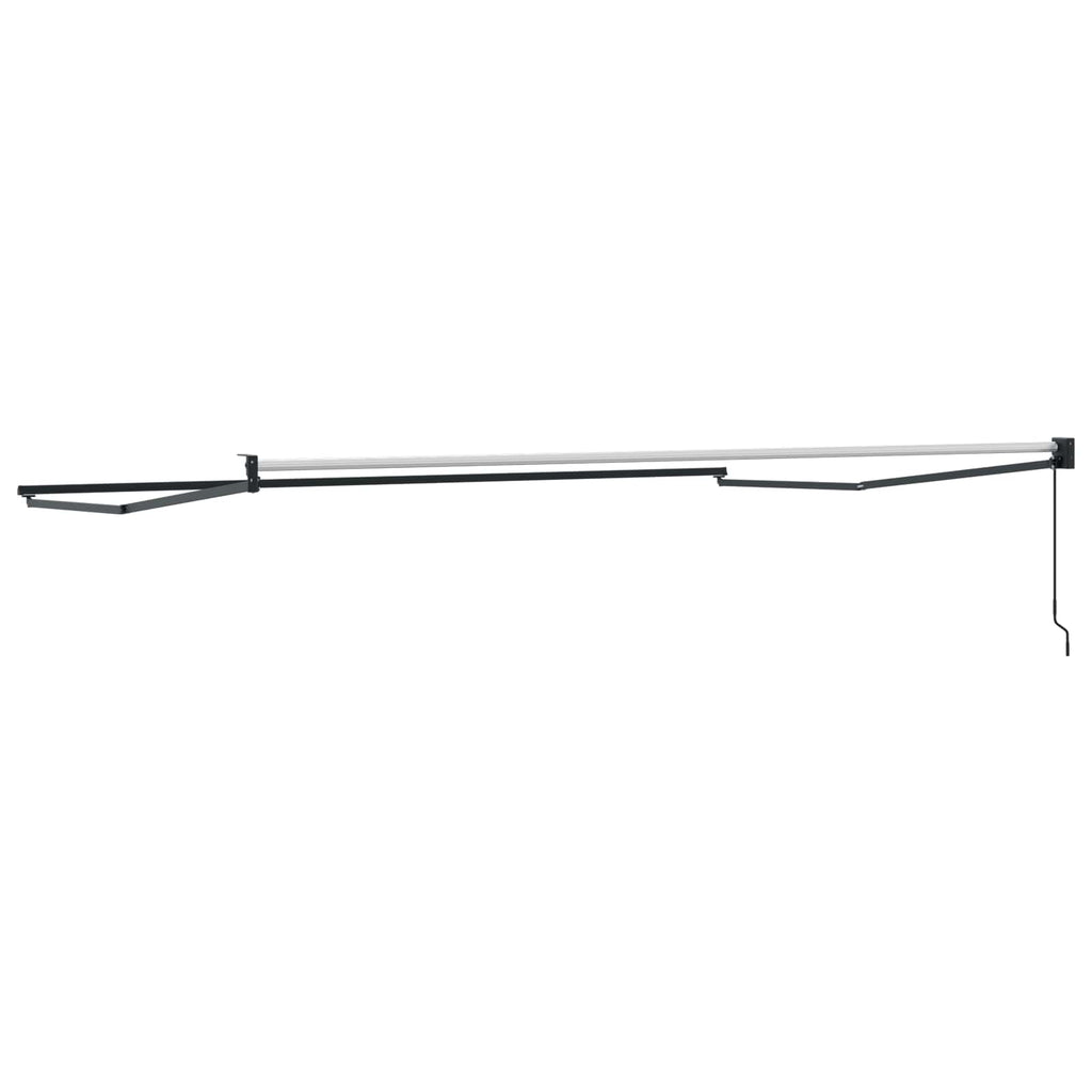 vidaXL Ręczna markiza chowana Antracyt 4 x 2 m Aluminium