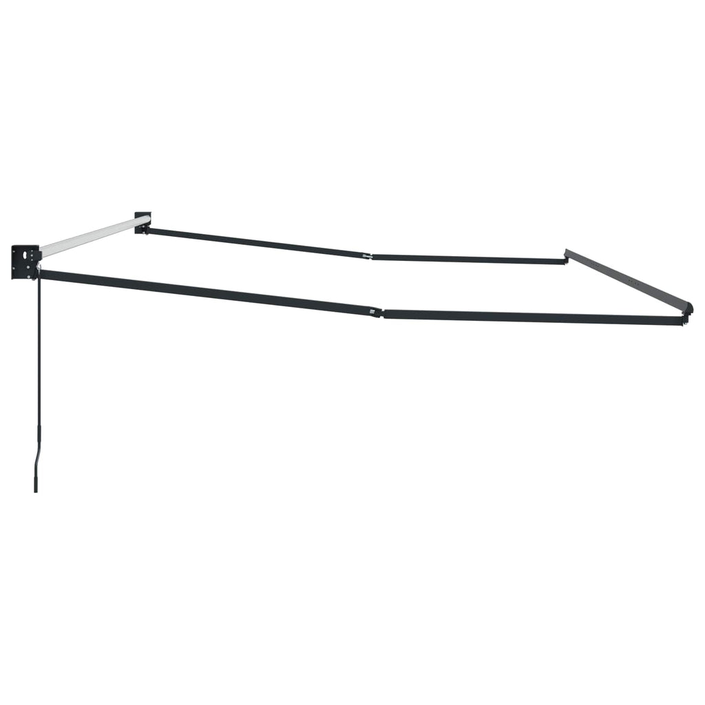 vidaXL Ręczna markiza chowana Antracyt 4 x 2 m Aluminium