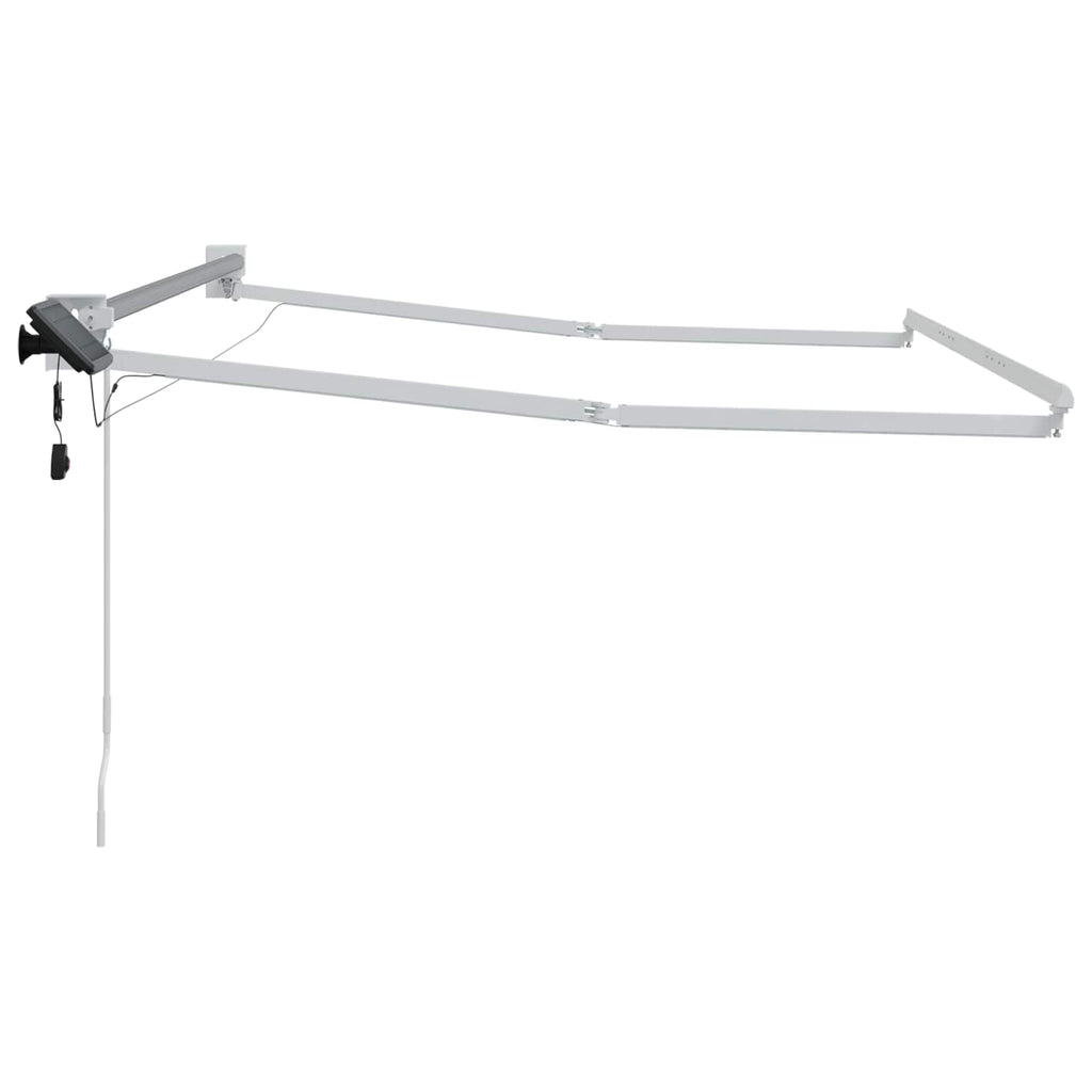 vidaXL Elektryczna rama markizy składanej Biały 2,5 x 2 m Aluminium