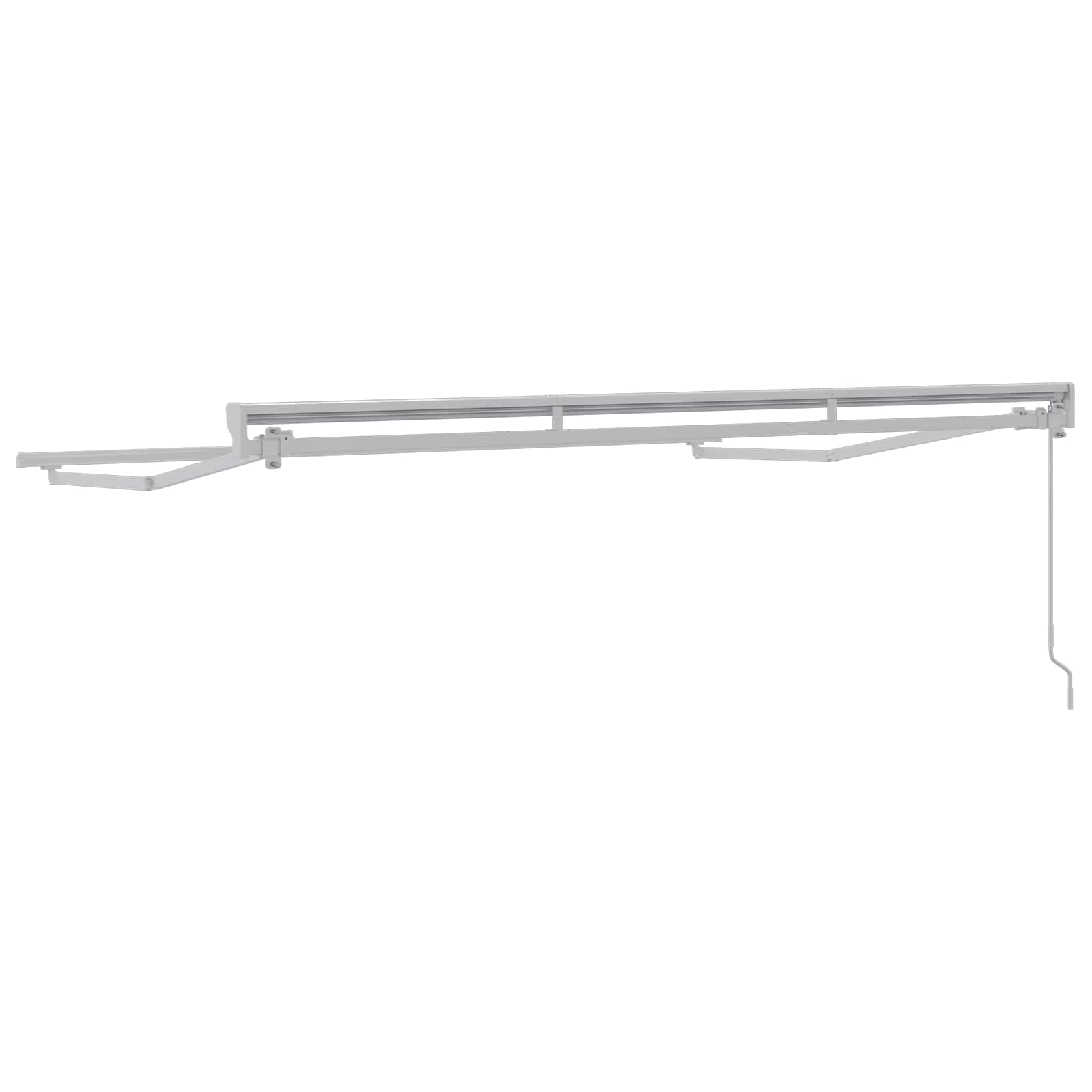 vidaXL Rama manualnej markizy Z regulacją Biały 3,5 x 2,5 m Stal