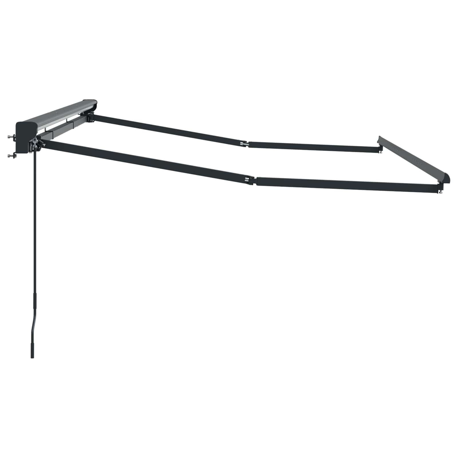 vidaXL Rama manualnej markizy Z regulacją Antracyt 3,5 x 2 m Stal