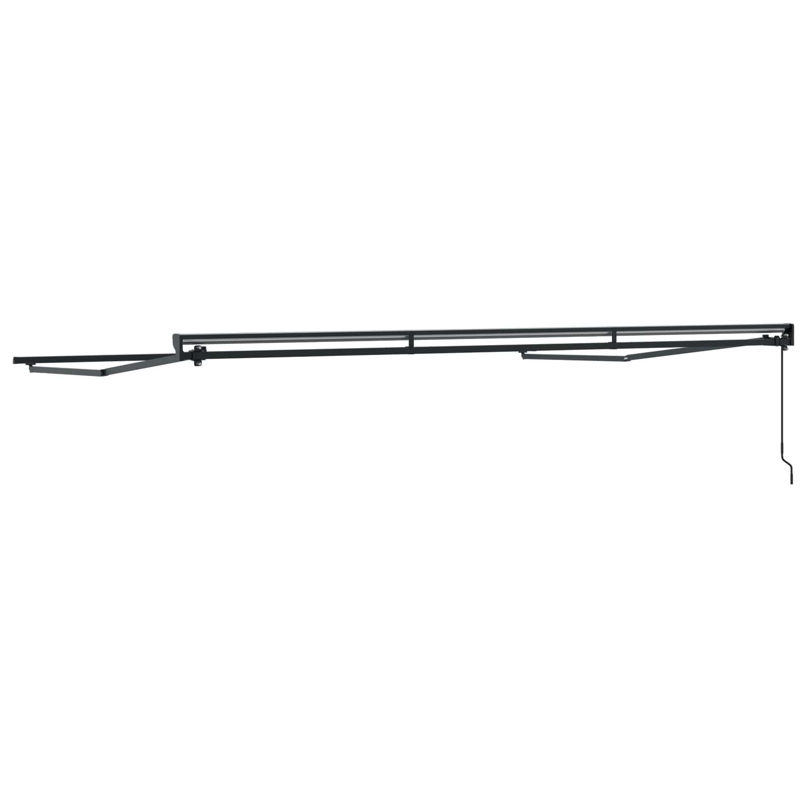 vidaXL Rama manualnej markizy Z regulacją Antracyt 4,5 × 3,5 m Stal