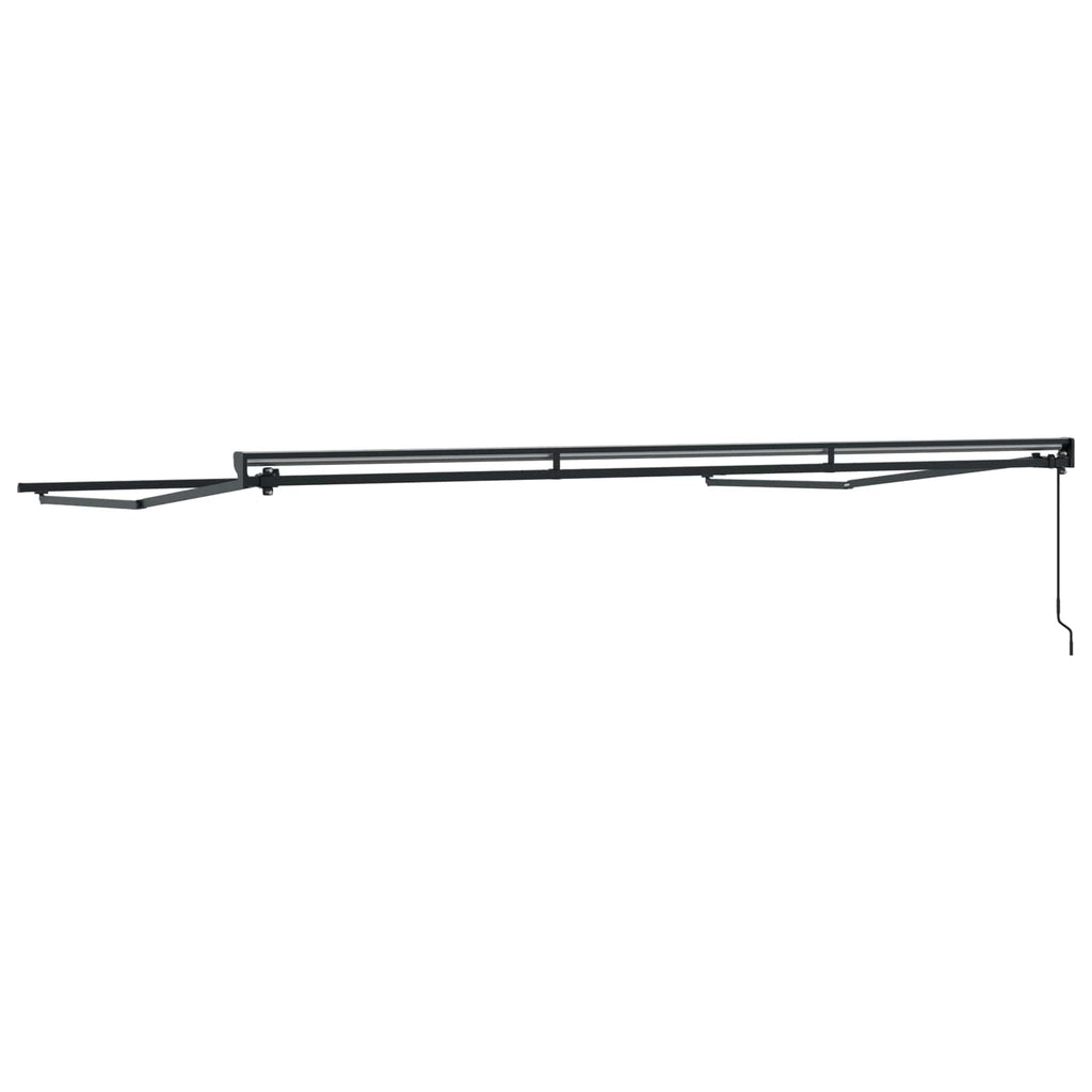 vidaXL Rama manualnej markizy Z regulacją Antracyt 5 × 3,5 m Stal