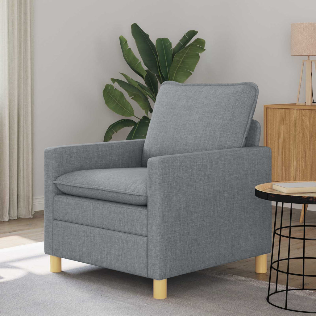 vidaXL Sofa jasnoszary 76 x 81 x 87,5 cm tkanina