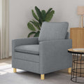 vidaXL Sofa jasnoszary 76 x 81 x 87,5 cm tkanina