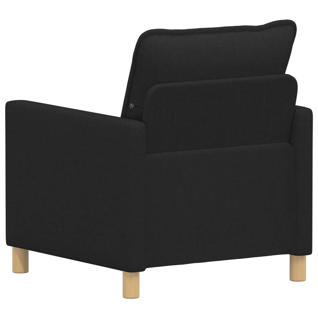 vidaXL Sofa Czarny 76 x 81 x 87,5 cm tkanina