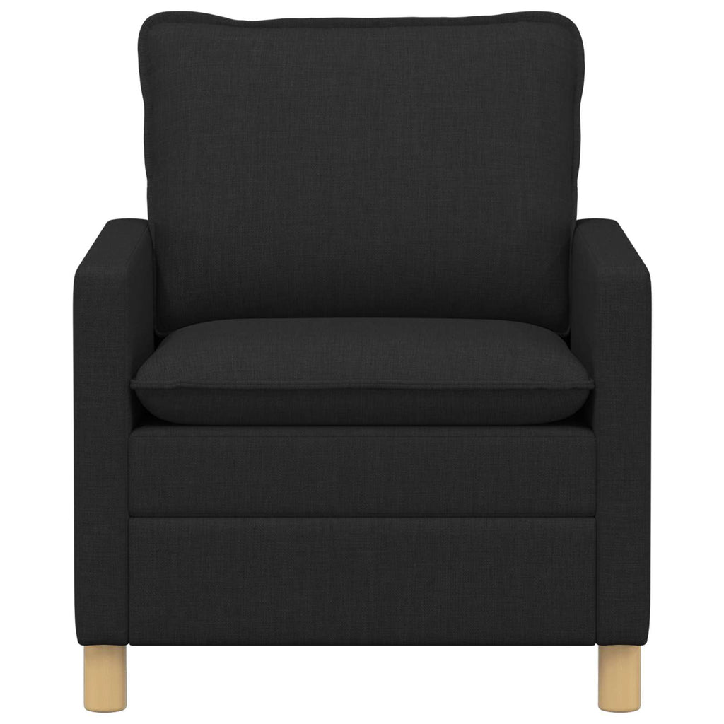 vidaXL Sofa Czarny 76 x 81 x 87,5 cm tkanina