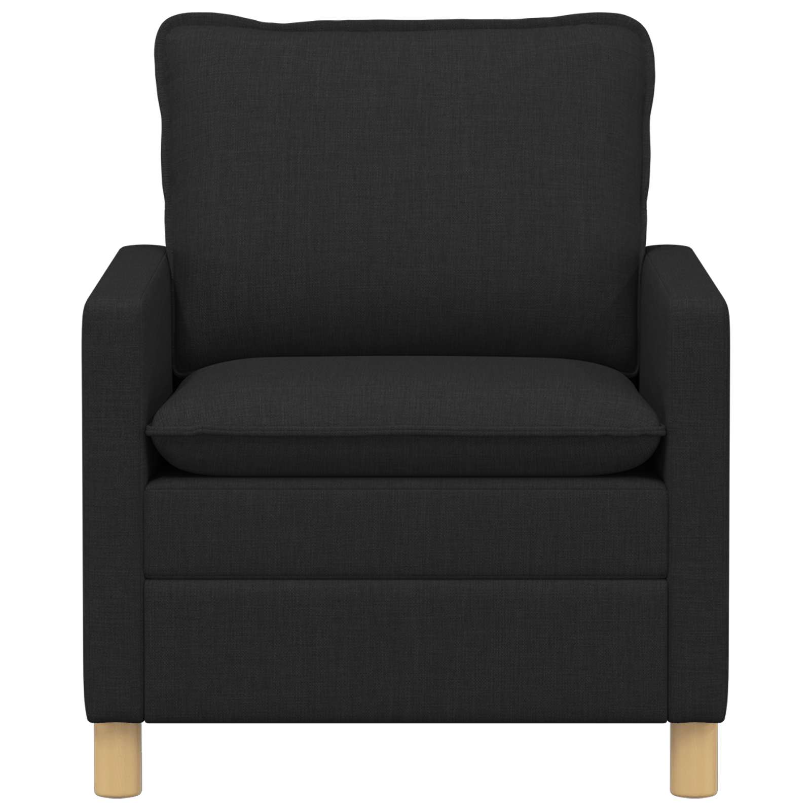 vidaXL Sofa Czarny 76 x 81 x 87,5 cm tkanina