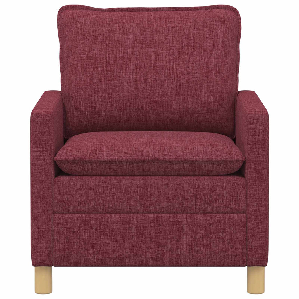 vidaXL Sofa Czerwone wino 76 x 81 x 87,5 cm tkanina