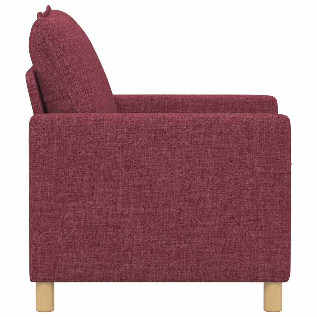 vidaXL Sofa Czerwone wino 76 x 81 x 87,5 cm tkanina