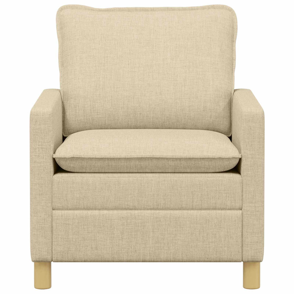 vidaXL Sofa kremowy 76 x 81 x 87,5 cm tkanina