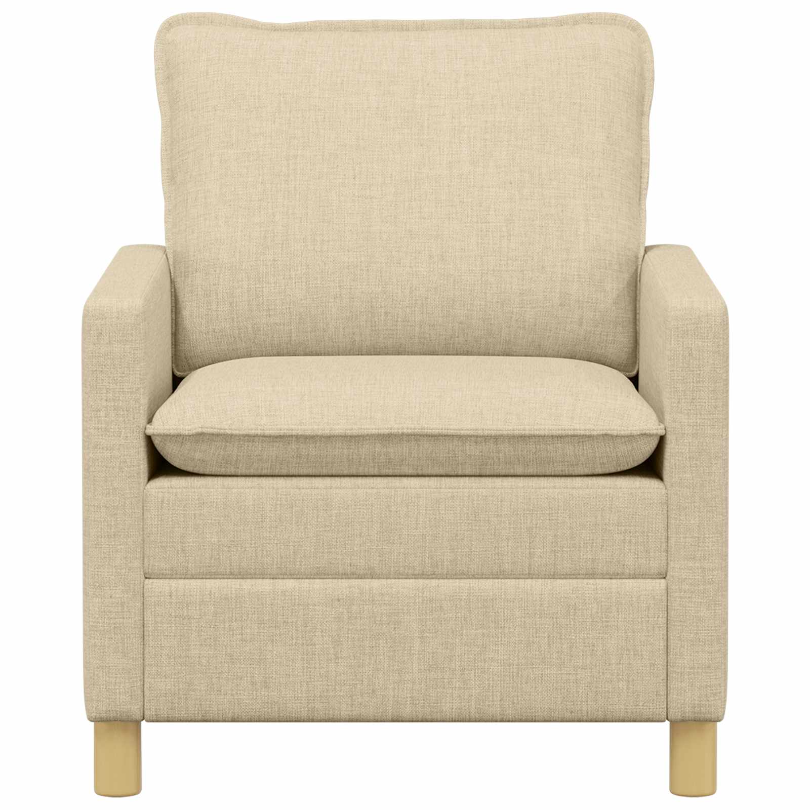 vidaXL Sofa kremowy 76 x 81 x 87,5 cm tkanina