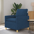 vidaXL Sofa niebieski 76 x 81 x 87,5 cm tkanina