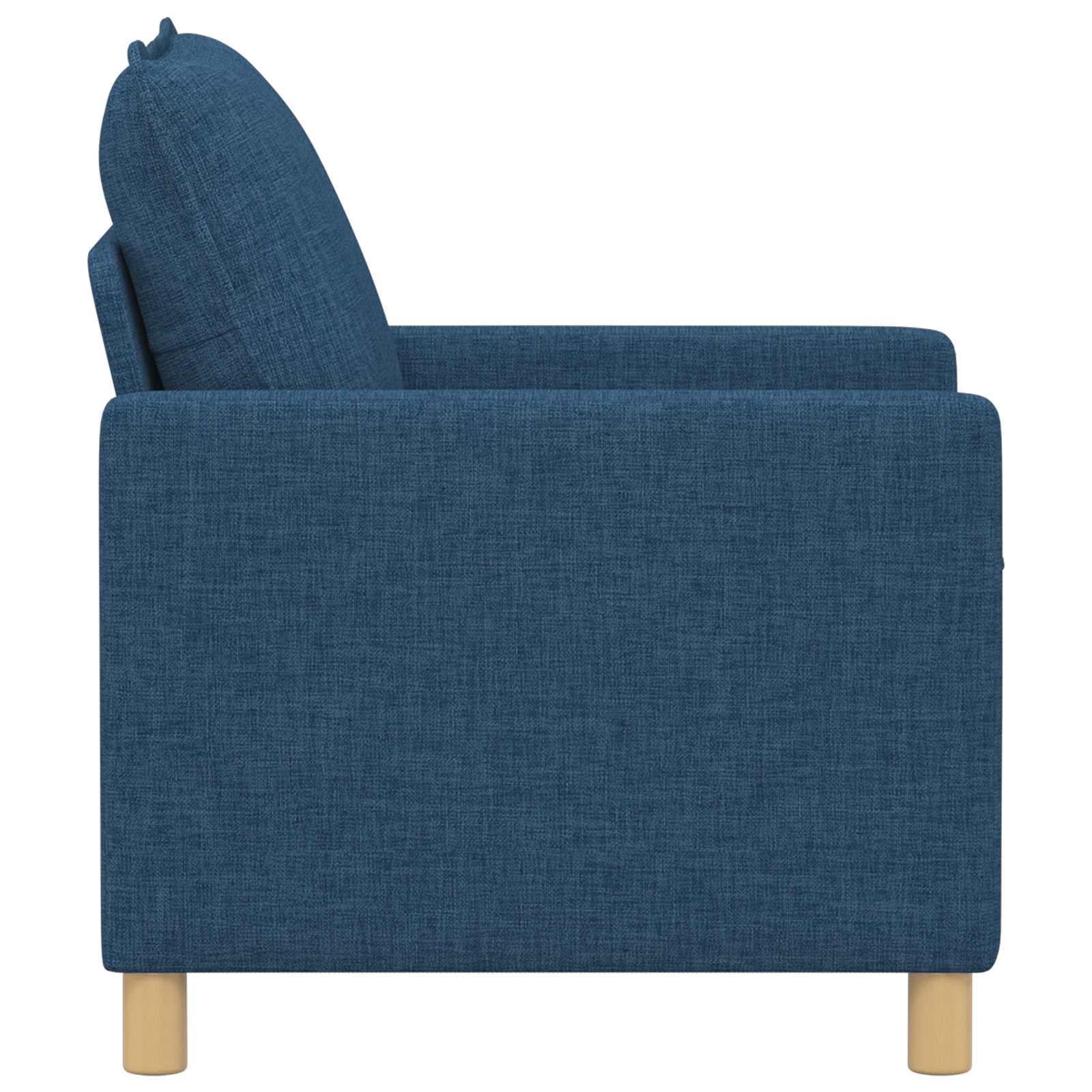vidaXL Sofa niebieski 76 x 81 x 87,5 cm tkanina