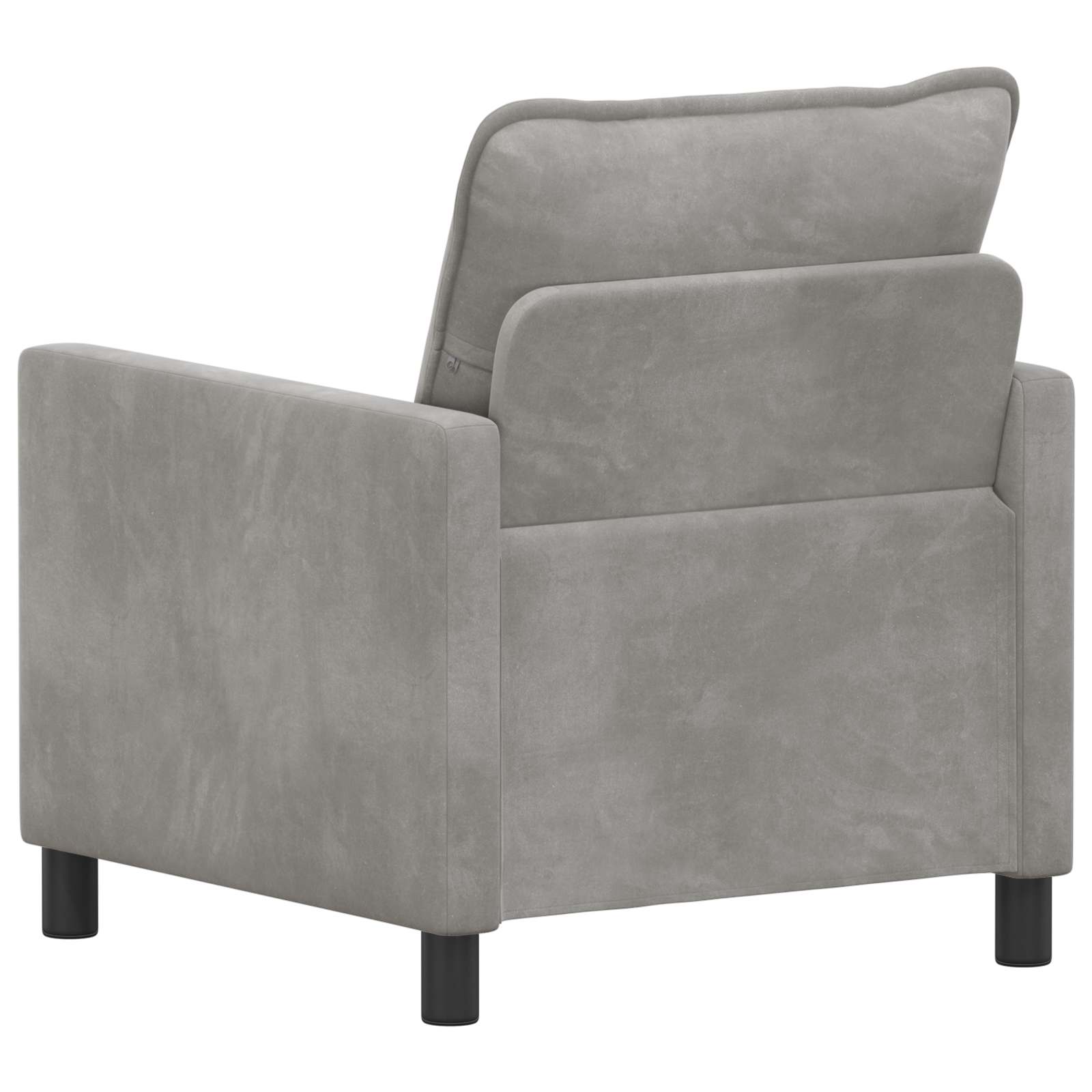 vidaXL Sofa jasnoszary 76 x 81 x 87,5 cm Welur