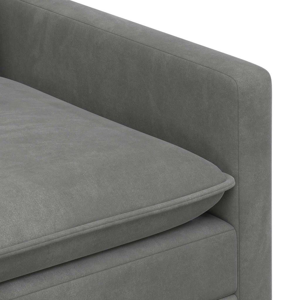 vidaXL Sofa ciemnoszary 76 x 81 x 87,5 cm Welur