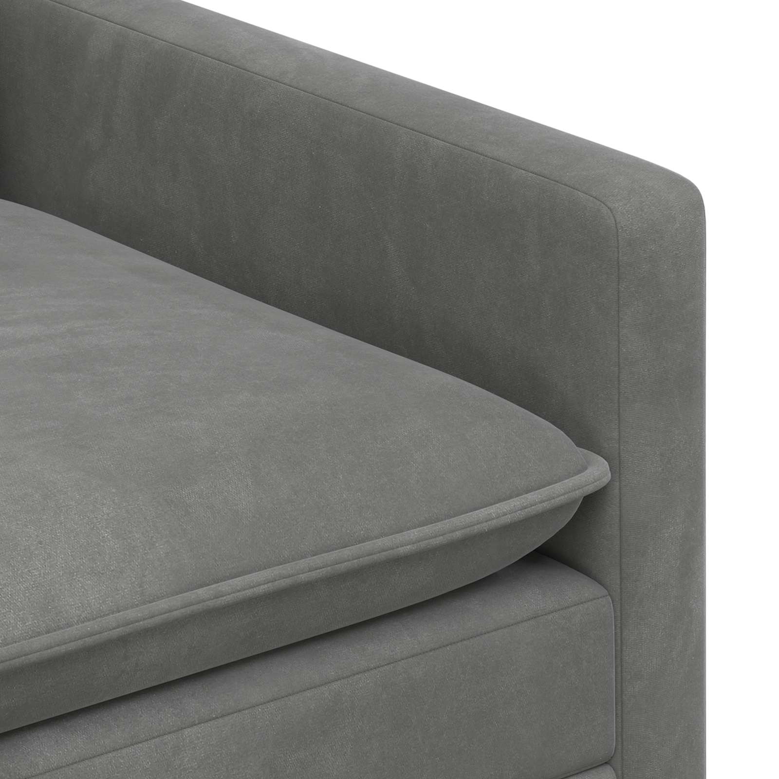 vidaXL Sofa ciemnoszary 76 x 81 x 87,5 cm Welur