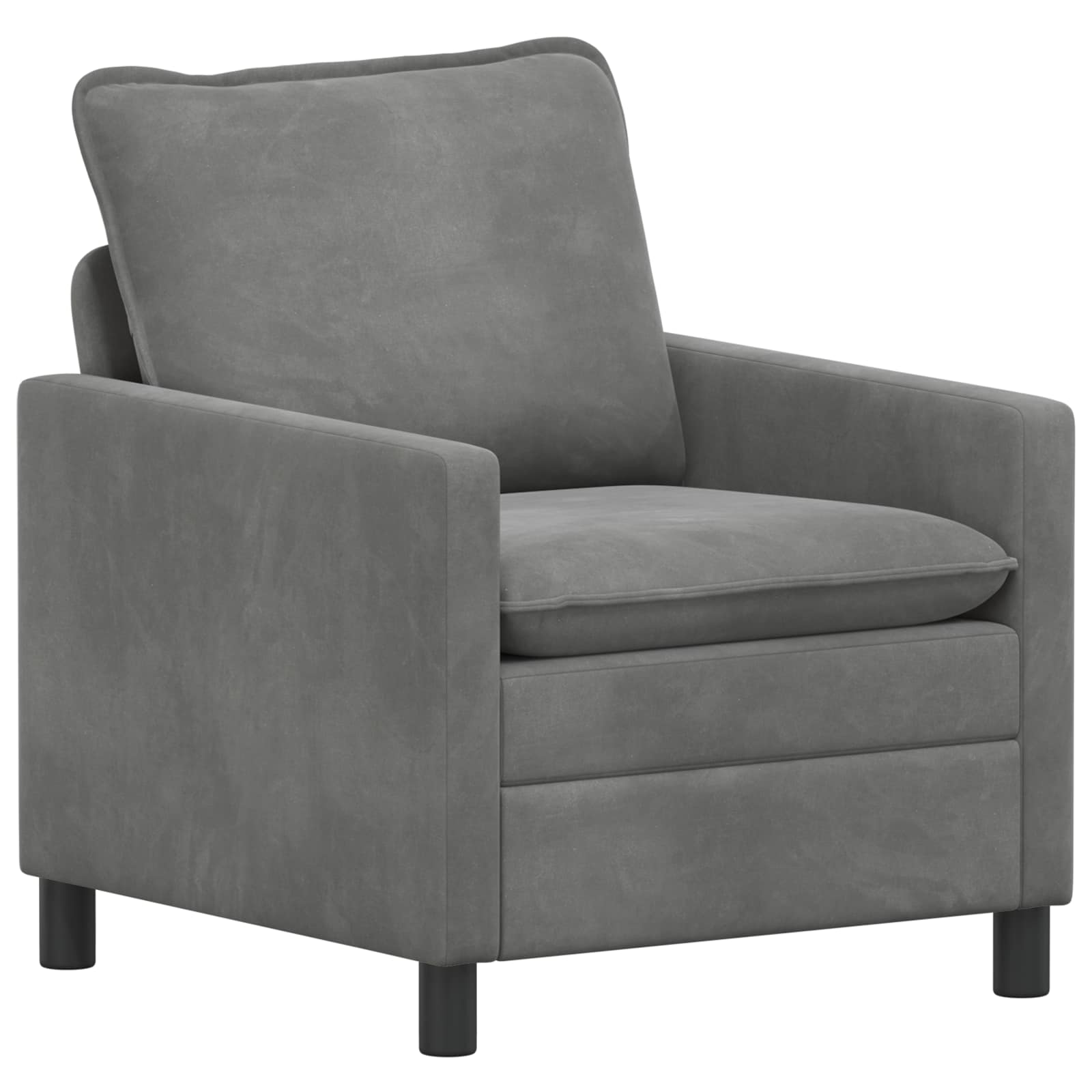 vidaXL Sofa ciemnoszary 76 x 81 x 87,5 cm Welur