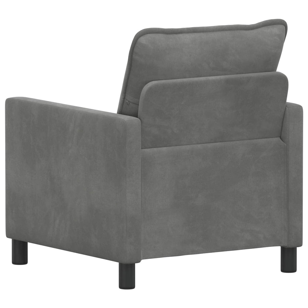 vidaXL Sofa ciemnoszary 76 x 81 x 87,5 cm Welur