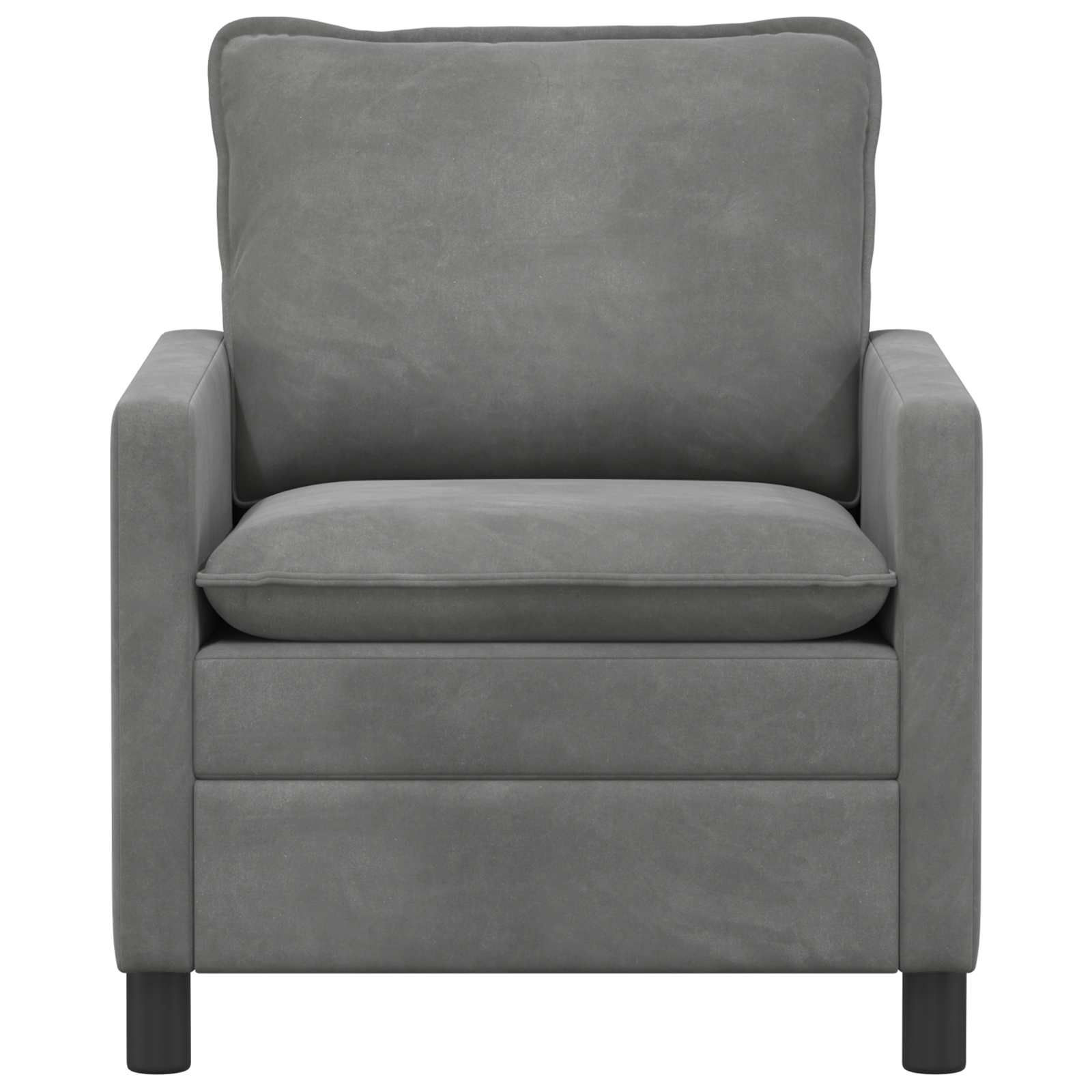 vidaXL Sofa ciemnoszary 76 x 81 x 87,5 cm Welur