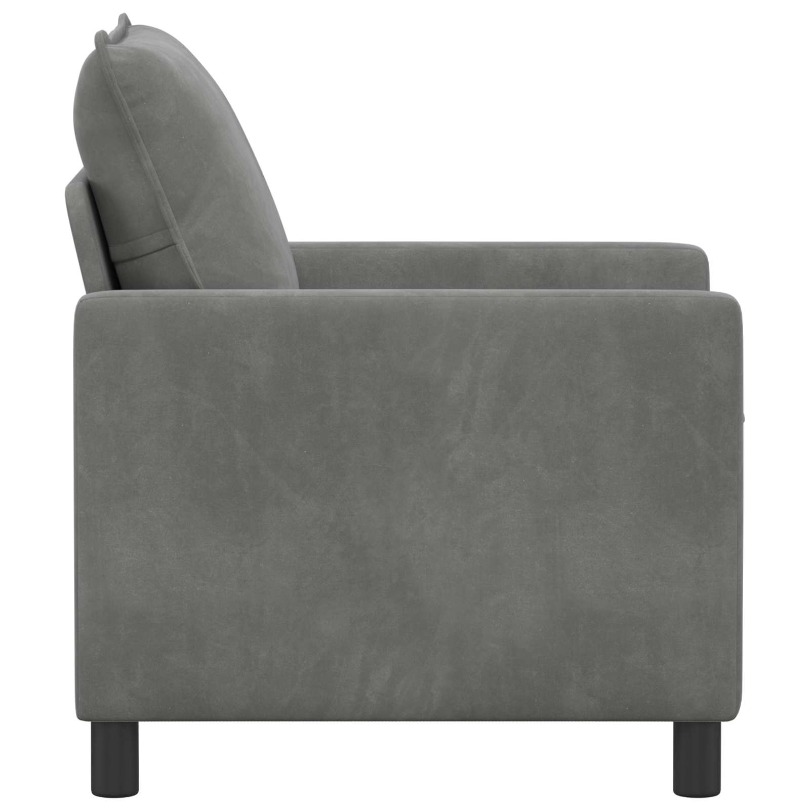 vidaXL Sofa ciemnoszary 76 x 81 x 87,5 cm Welur