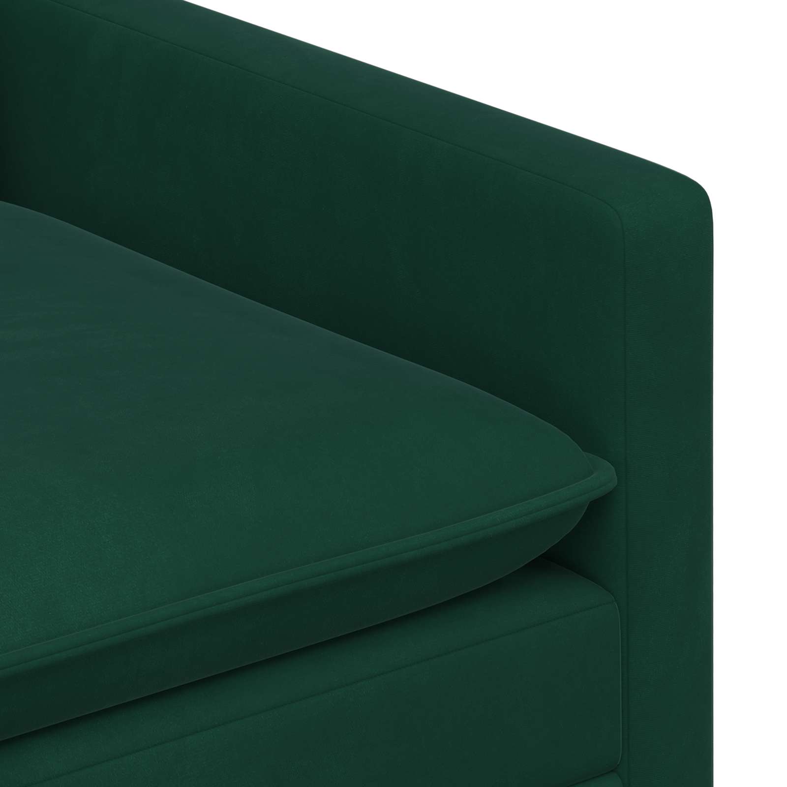 vidaXL Sofa Ciemnozielony 76 x 81 x 87,5 cm Welur