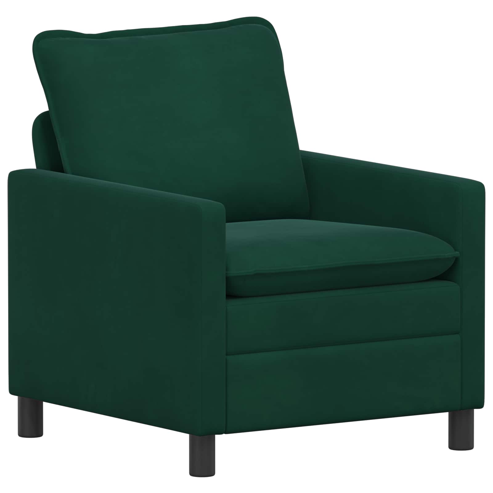 vidaXL Sofa Ciemnozielony 76 x 81 x 87,5 cm Welur