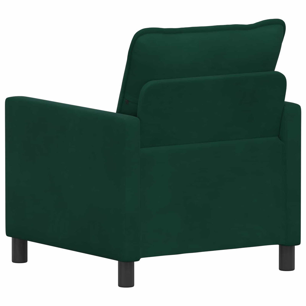 vidaXL Sofa Ciemnozielony 76 x 81 x 87,5 cm Welur