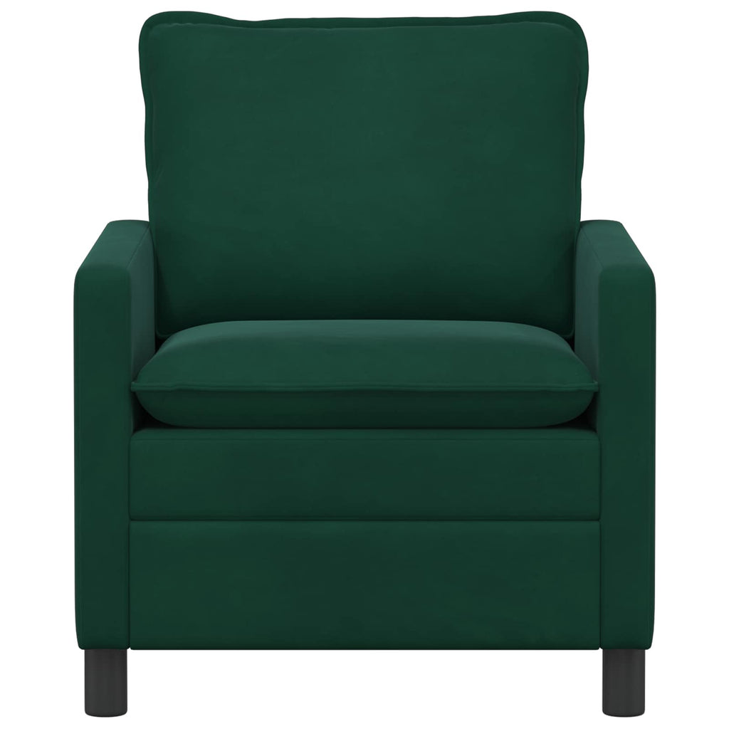 vidaXL Sofa Ciemnozielony 76 x 81 x 87,5 cm Welur