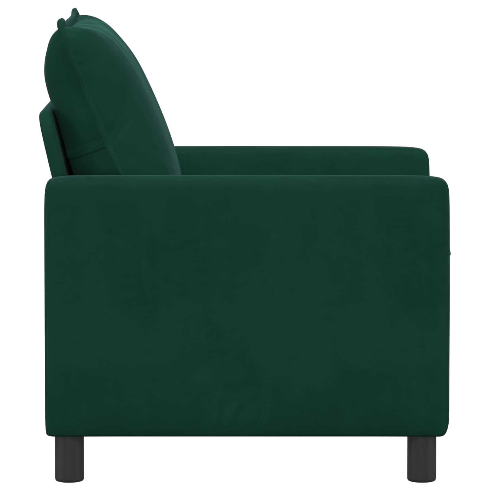 vidaXL Sofa Ciemnozielony 76 x 81 x 87,5 cm Welur