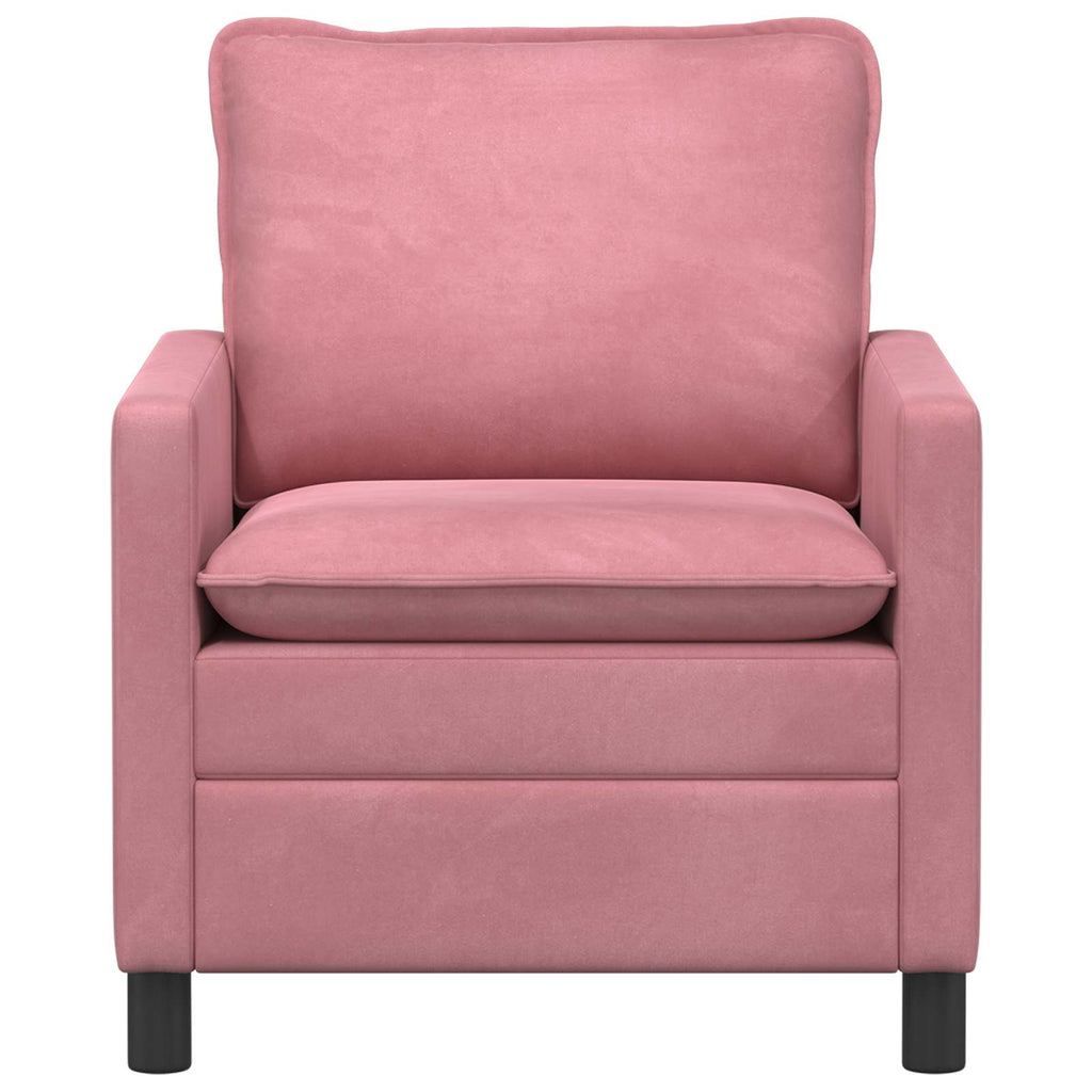 vidaXL Sofa różowy 76 x 81 x 87,5 cm Welur