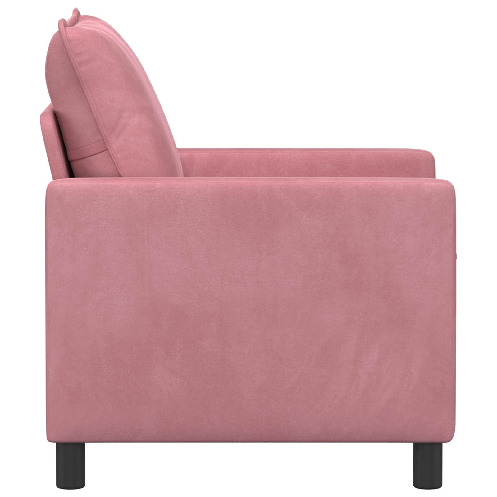 vidaXL Sofa różowy 76 x 81 x 87,5 cm Welur