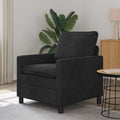 vidaXL Sofa Czarny 76 x 81 x 87,5 cm Welur