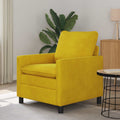 vidaXL Sofa żółty 76 x 81 x 87,5 cm Welur