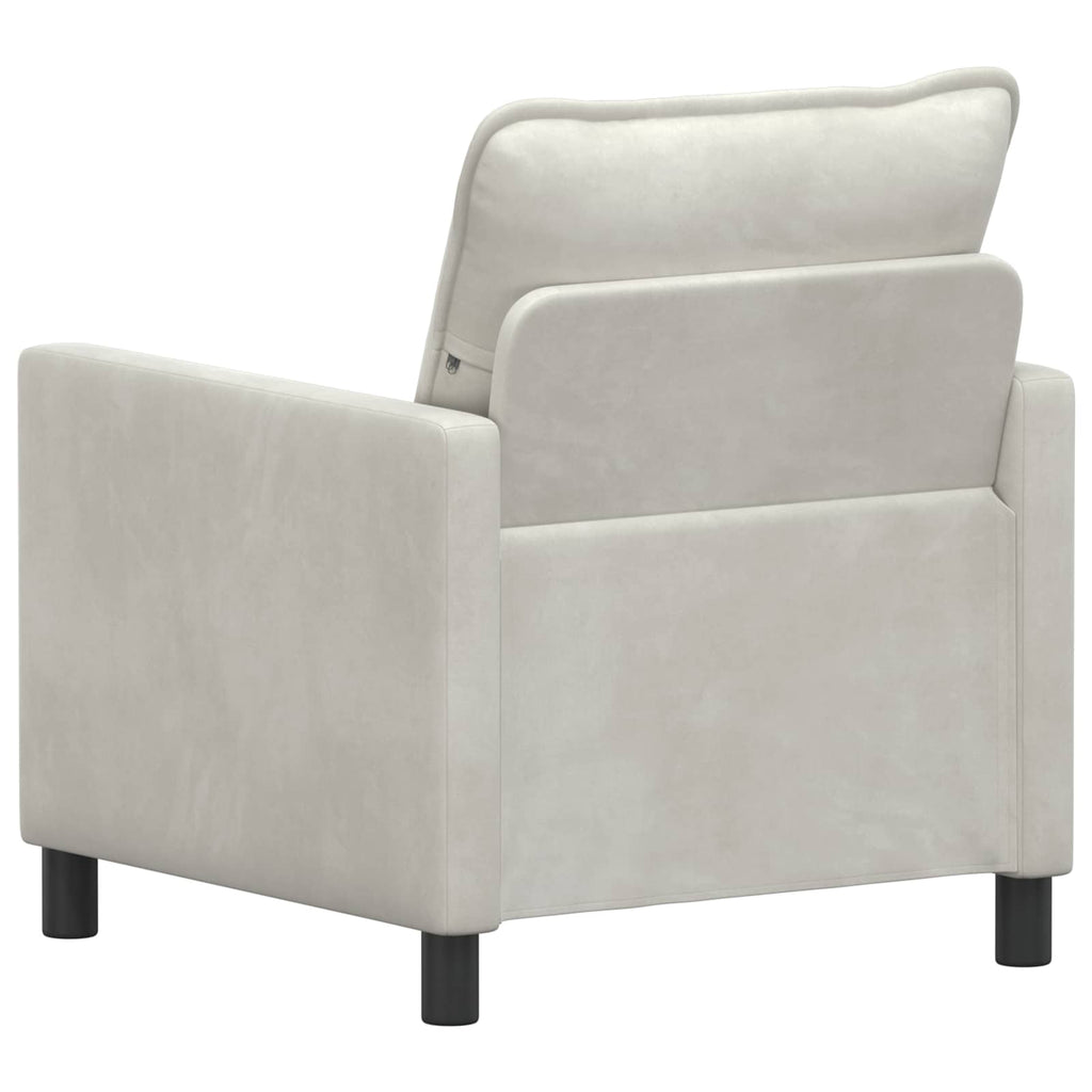 vidaXL Sofa kremowy 76 x 81 x 87,5 cm Welur