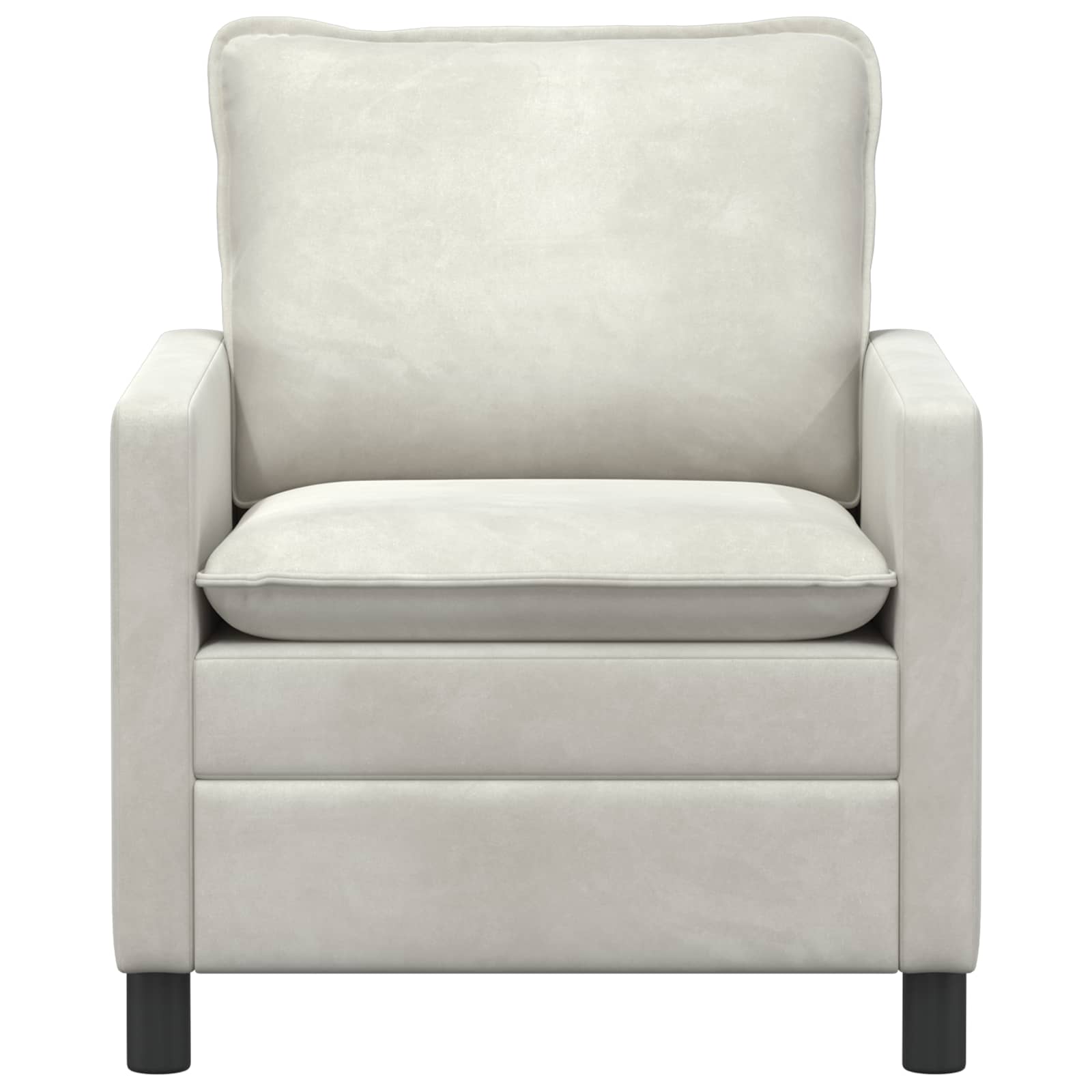 vidaXL Sofa kremowy 76 x 81 x 87,5 cm Welur