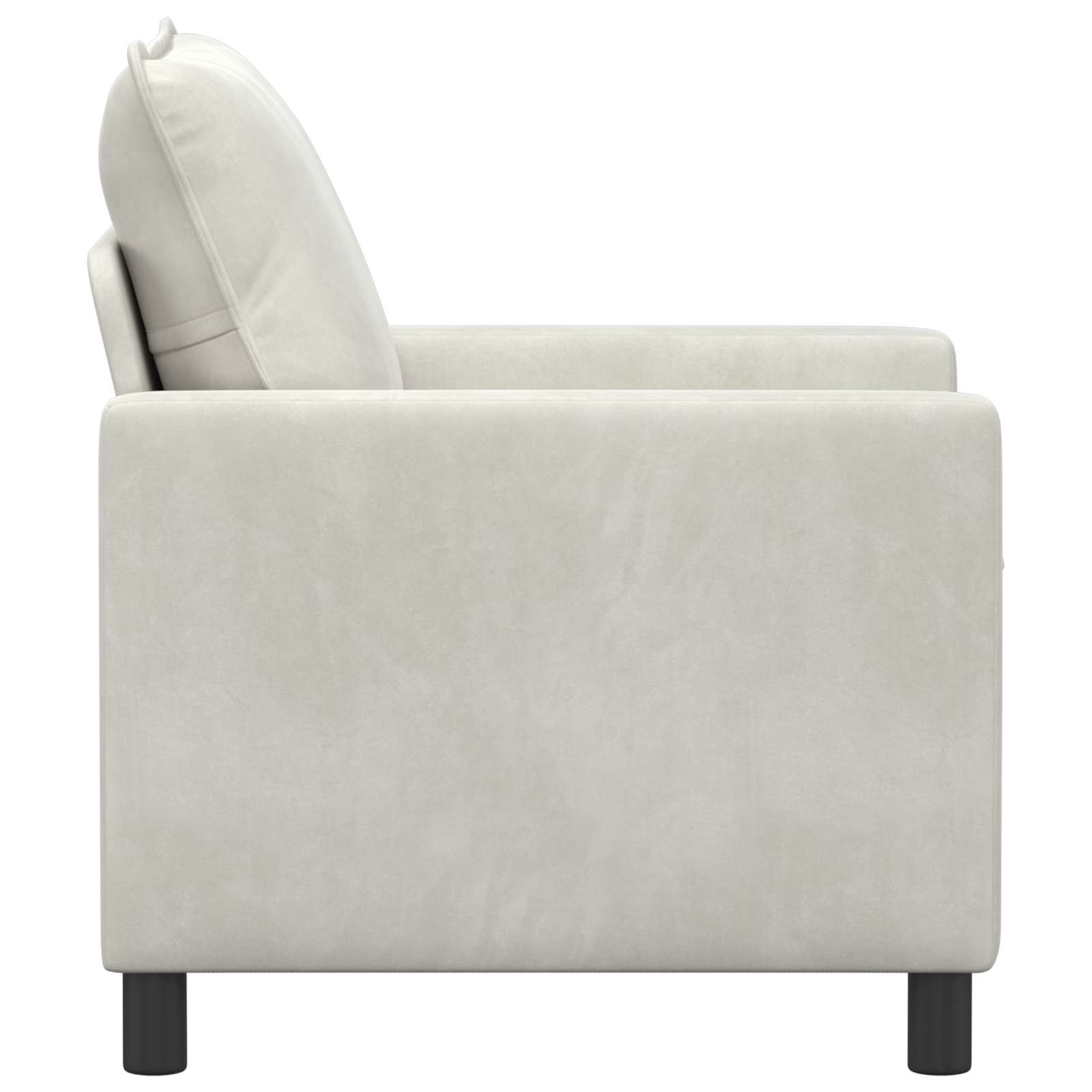 vidaXL Sofa kremowy 76 x 81 x 87,5 cm Welur